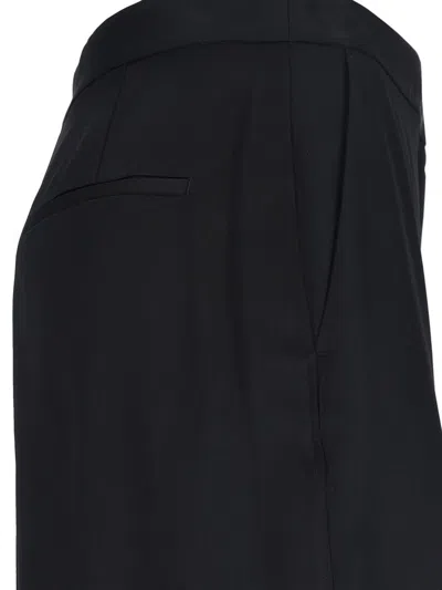 Calvin Klein Transparent Panel Layer Ankle Skirt In Black