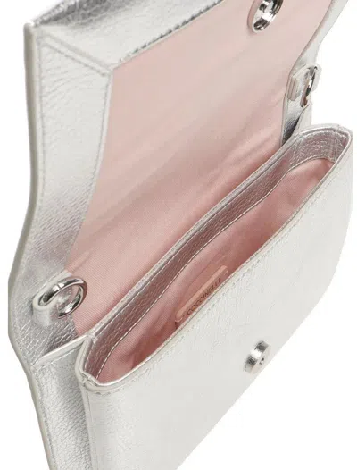 Coccinelle Silver Dandy Bag In Silver