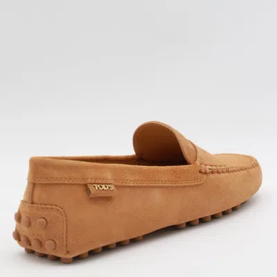 Tod's Logo-debossed Suede Loafers In Multicolor
