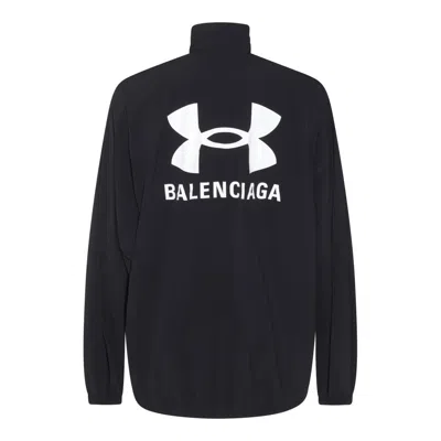 Balenciaga Black Under Armour Windbreaker Collaboration In Black