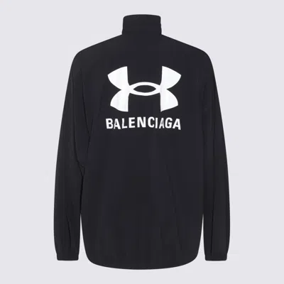 Balenciaga Black Under Armour Windbreaker Collaboration In Black