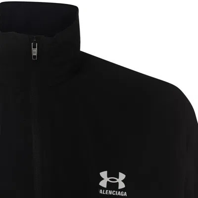 Balenciaga Black Under Armour Windbreaker Collaboration In Black