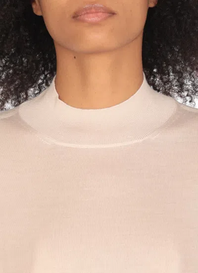 Jil Sander Cashmere, Wool And Silk Sweater In Pink