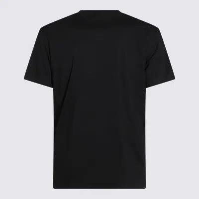 Dsquared2 Black T-shirt With Logo Print On The Front In Black