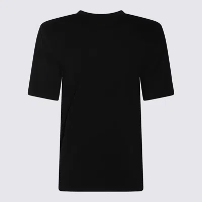 Shop Elisabetta Franchi Black Cotton T-shirt