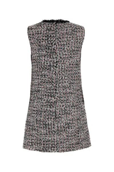 Self-portrait Black Sequin-embellished Boucl-tweed Mini Dress