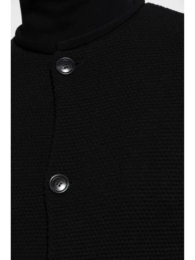 Giorgio Armani Textured Button-up Knitwear