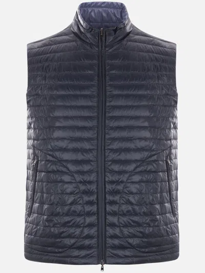 Herno Light Blue Nylon Reversible Jacket