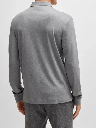 Hugo Boss Organic-cotton Polo Shirt With Embroidered Logo
