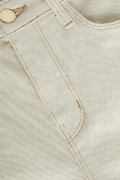 L Agence Alicent High Rise Wide Leg Jean In Macadamia In Macadamia