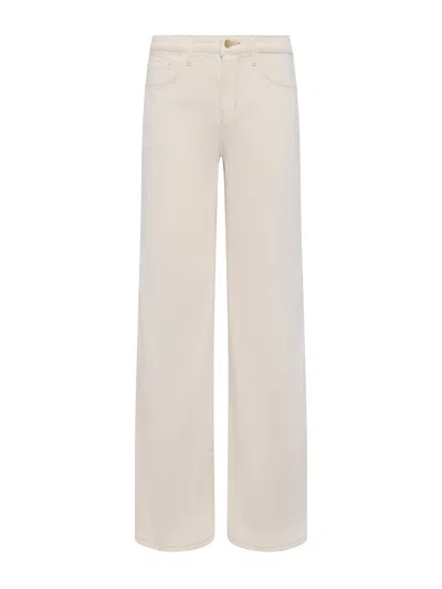 L Agence Alicent High Rise Wide Leg Jean In Macadamia In Macadamia