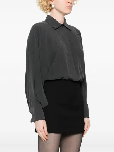 Max Mara Women Silk Bodysuit Shirt
