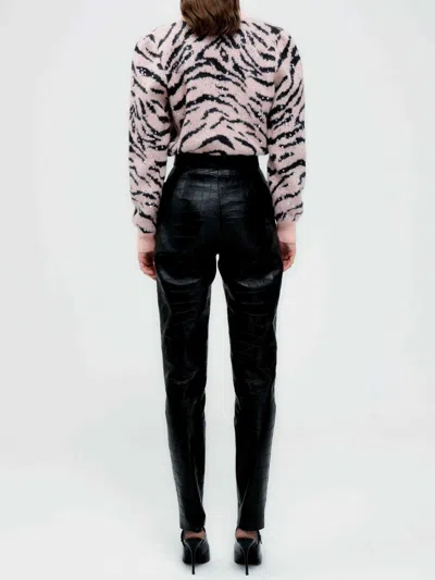 ALESSANDRA RICH ALESSANDRA RICH WOMEN ZEBRA PATTERN KNITTED CARDIGAN 
