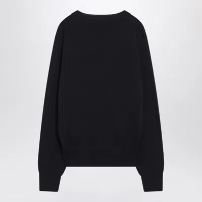 Ami Alexandre Mattiussi Ami Paris Logo-embroidered Stretch-cotton Sweatshirt In Blue