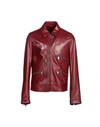 DOLCE & GABBANA DOLCE & GABBANA MAN JACKET BURGUNDY SIZE 34 LAMBSKIN,41658462MA 4