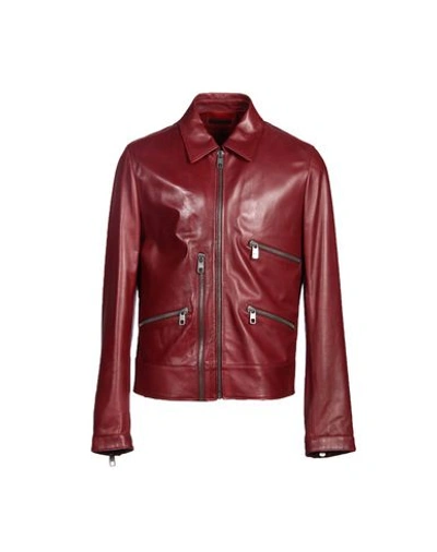 Dolce & Gabbana Biker Jacket In Red