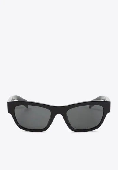 Prada Square Acetate Sunglasses In Gray