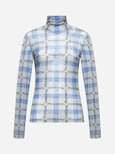 Jw Anderson J. W. Anderson Fitted Turtleneck With All-over Logo Print