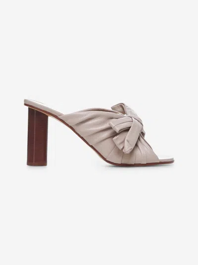 Jw Anderson Beige Bow Heeled Mules