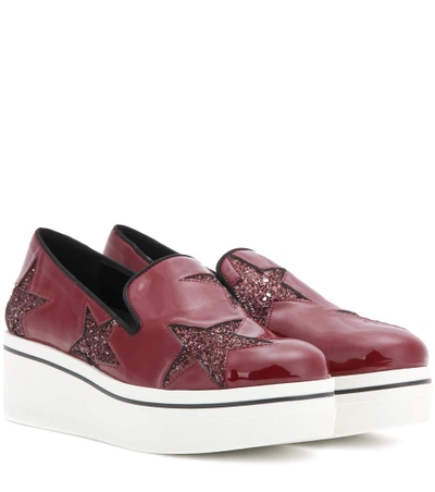 Stella Mccartney Glitter Platform Slip-on Trainers In Ruly