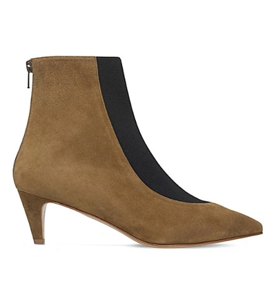 Shop Bionda Castana Moshe Suede Ankle Boots In Khaki