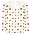 DIANE VON FURSTENBERG Luna embellished silk-blend blouse