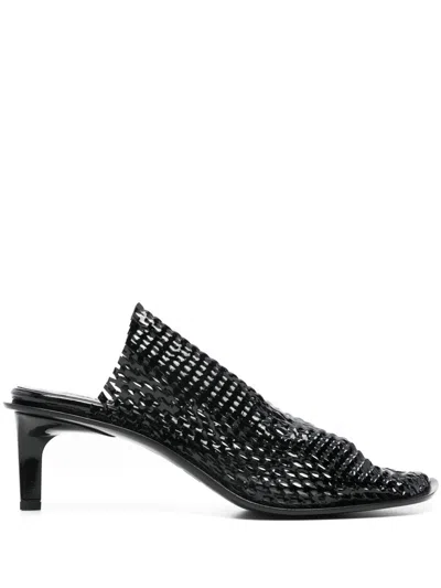 Kenzo 55mm Mesh-design Mules In Black