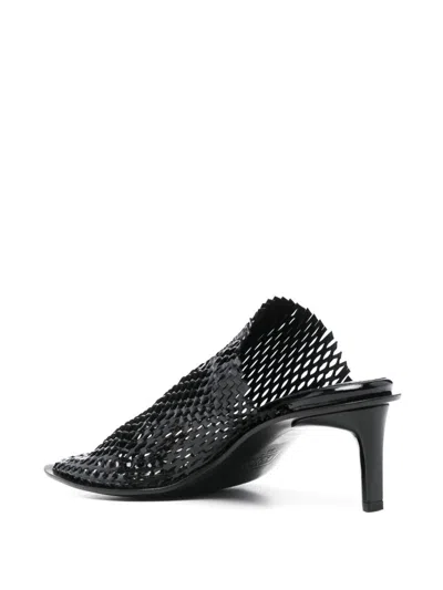 Kenzo 55mm Mesh-design Mules In Black