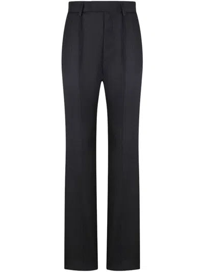 Vivienne Westwood Straight Leg Trousers Pleat Detailing In Grey