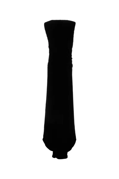 Valentino Black Velvet Long Dress
