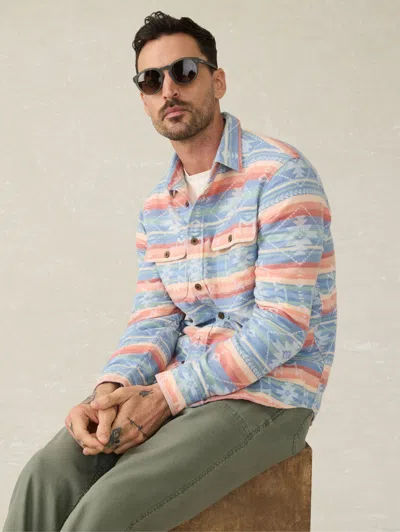 Faherty Doug Good Feather Canyon Overshirt In Dusk Star Glow