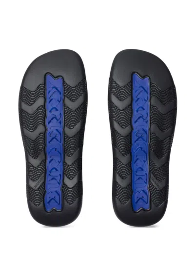 Burberry Check Pattern Slip-on Slides In Beige
