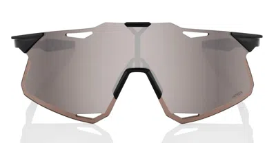 100% Hypercraft - Gloss Black / Hiper Silver Lens Sunglasses In Black