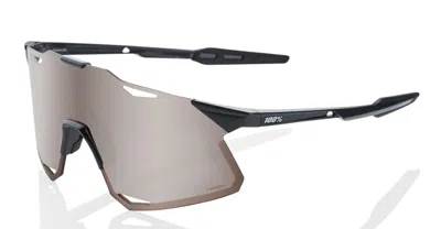 100% Hypercraft - Gloss Black / Hiper Silver Lens Sunglasses In Black
