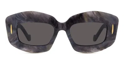 Loewe Lw40114i - Black Horn Sunglasses In Black