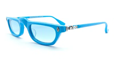 Chrome Hearts Ed-ucuntation - Blew Tew Sunglasses In Blue