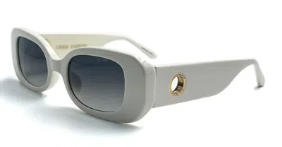 Linda Farrow Lola - White Sunglasses In White