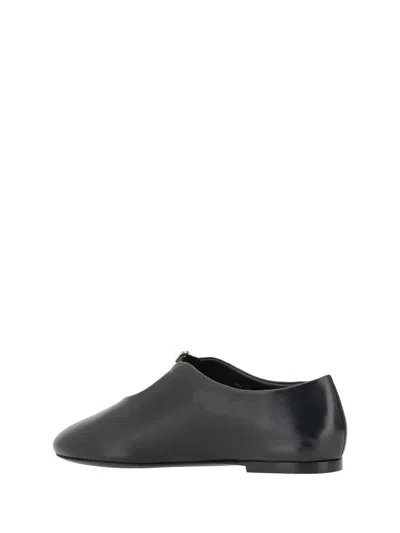 Givenchy 4g Liquid Nappa Leather Ballet Flats In Black