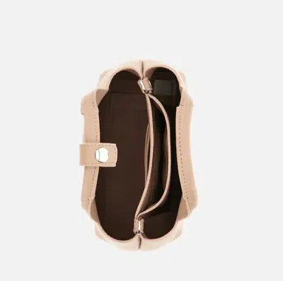Hogan Mini Bag With 2 Handles And Removable Strap In Beige