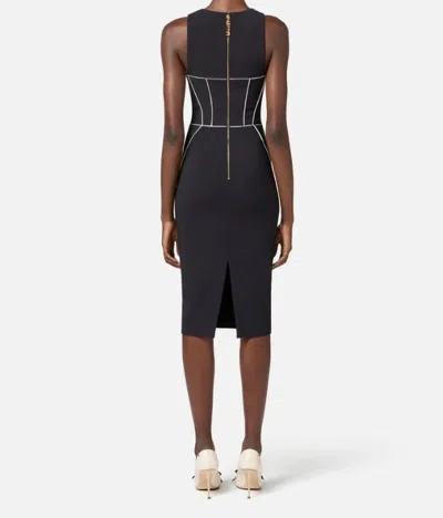 Shop Elisabetta Franchi Dresses In Nero/burro