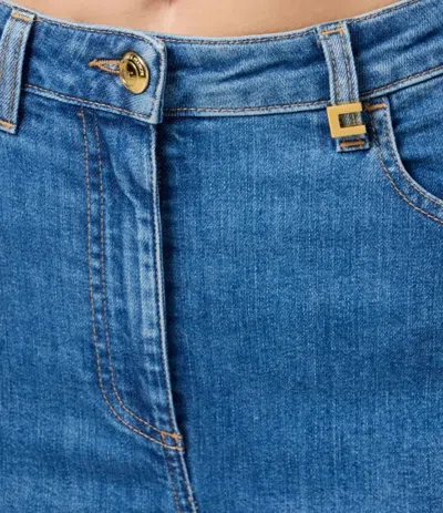 Elisabetta Franchi Jeans Skinny In Clear Blue