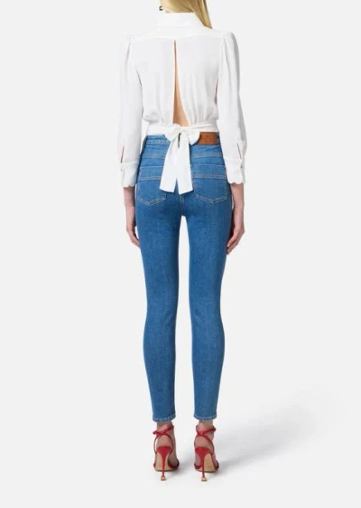 Elisabetta Franchi Jeans Skinny In Clear Blue