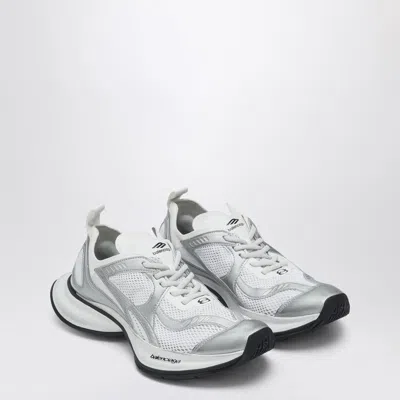 Balenciaga White And Silver Sneaker Circuit In White