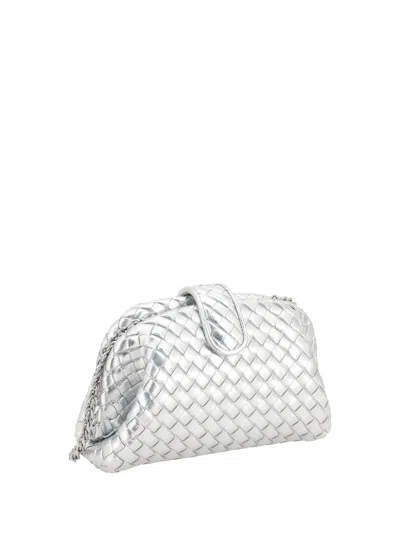 Bottega Veneta Mini Lauren 1980 Intrecciato Metallic Leather Clutch In Multicolor