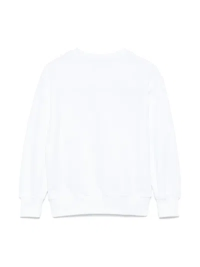 Msgm Logo-print Sweatshirt In White