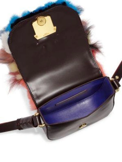 Shop Paula Cademartori Beth Multicolor Fur & Leather Shoulder Bag