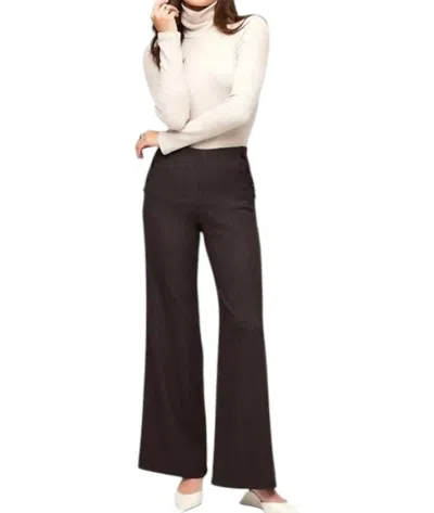 Fifteen Twenty Stripe Button Pocket Pants In Pinstripe Brown In Brown