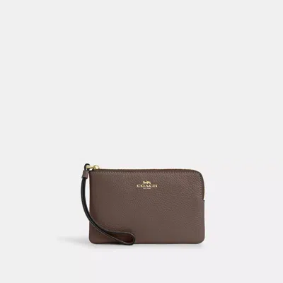 Coach Outlet Corner Zip Wristlet In Multi