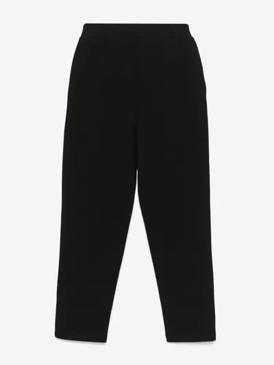 Balmain Girls Logo Button Joggers In Black