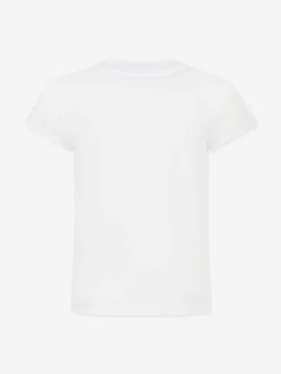Balmain Girls Logo T-shirt In White